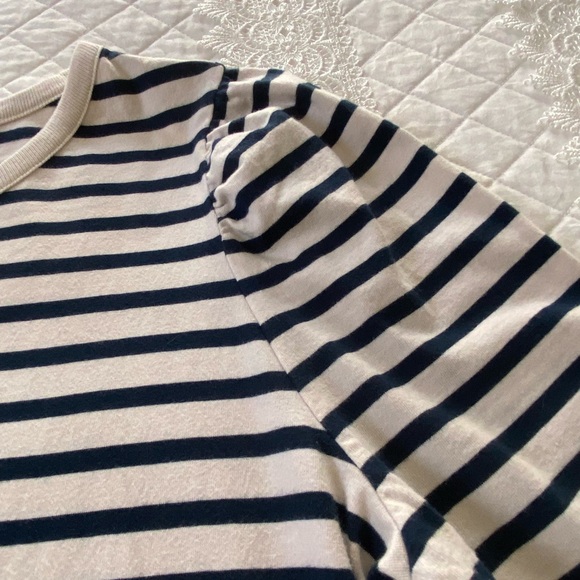 Universal Thread Navy and Cream Striped Long Sleeve Maxi Dress Size Large - Picture 8 of 11